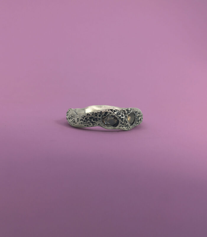 Anillo Sculped 2 Zirconia Oxided - Imagen 2