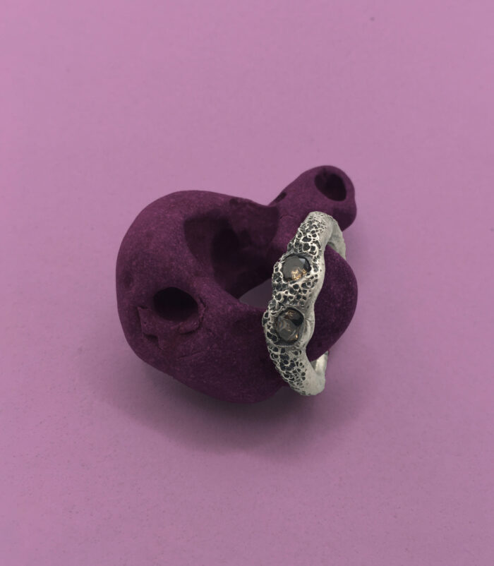 Anillo Sculped 2 Zirconia Oxided - Imagen 5
