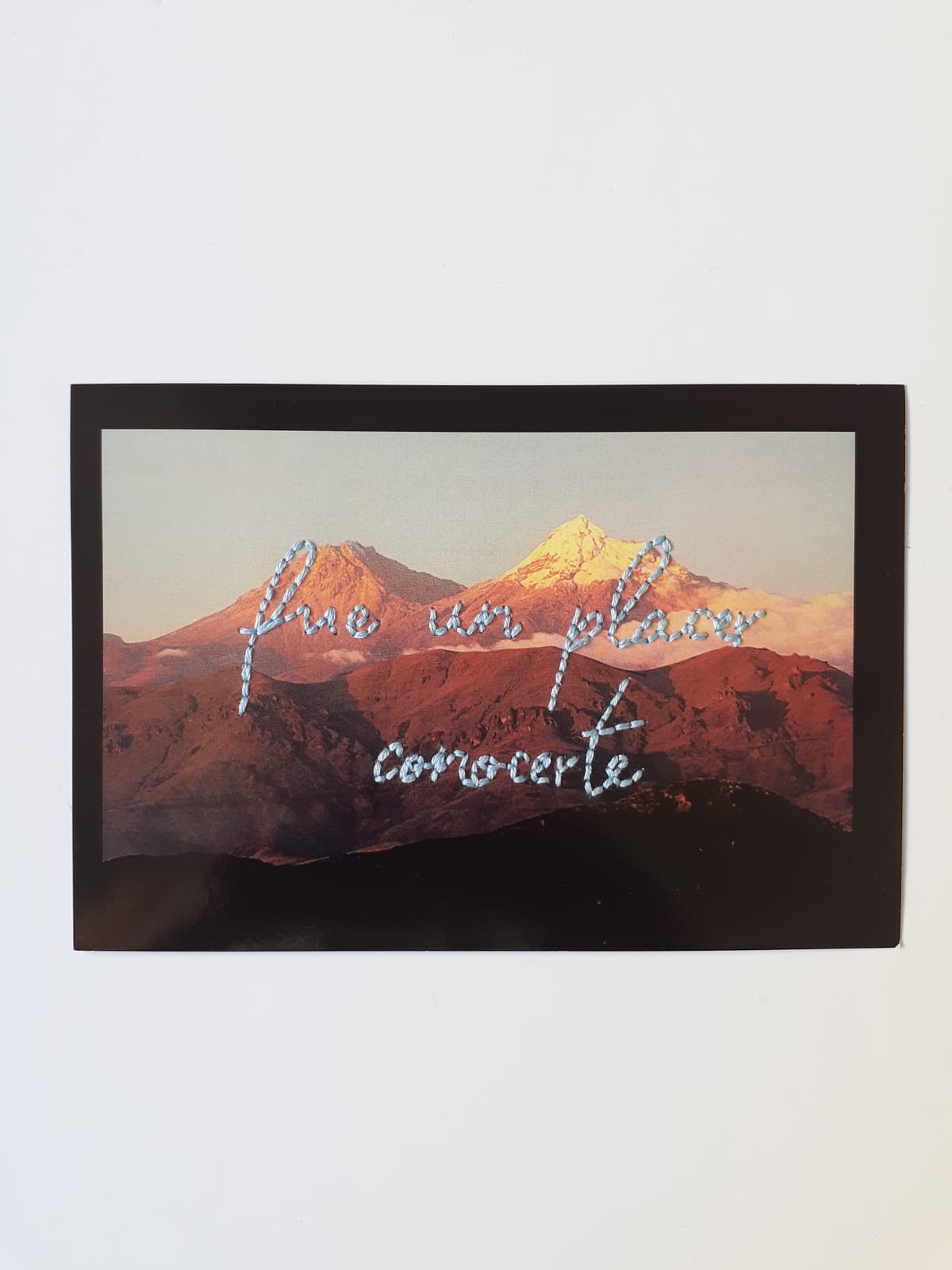 fue un placer Postales Bordadas - Imagen 1